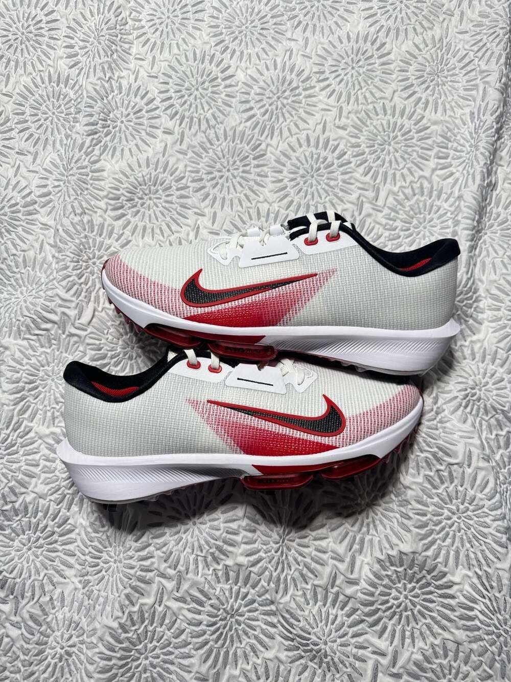Nike Air Zoom Infinity Tour 2 Golf Shoes White University Red 12MFD0217-101